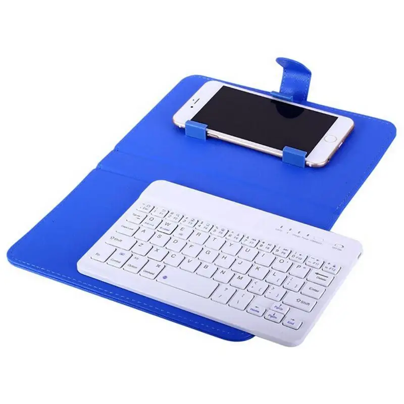 

EastVita for iPhone Protective Mobile Phone with Bluetooth Keyboard Smartphone Portable PU Leather Wireless Case r57