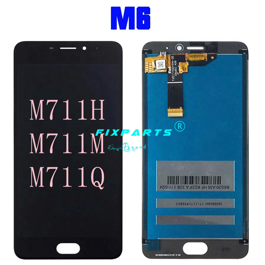 Meizu M6 LCD M6s дисплей сенсорный экран дигитайзер M711H M711M M711Q M712H M712Q для 6T MEIZU M6T M811Q