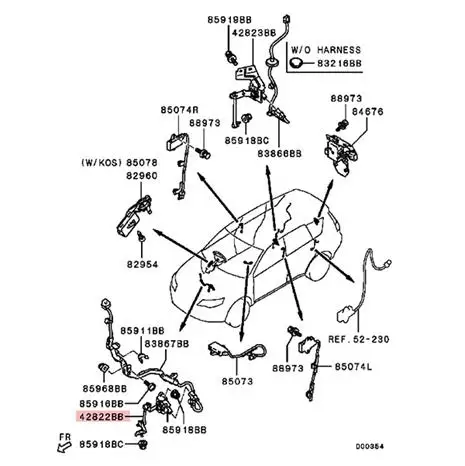 Датчик уровня фары датчик передней подвески высоты для Mitsubishi Outlander Lancer EX сделано