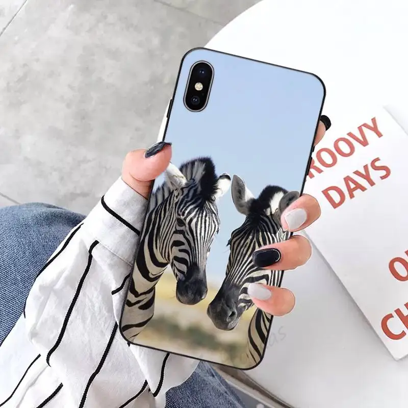 

Animal zebra horse animal Phone Case for iPhone 11 12 pro XS MAX 8 7 6 6S Plus X 5S SE 2020 XR