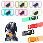 Силиконовый защитный чехол для домашних животных, GPS-видоискатель, чехол для Apple Airtag, ошейник для собак и кошек, цветной светящийся чехол для локатора, устройства для защиты от потери