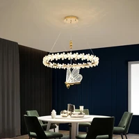 modern crystal led chandelier lighting creative bird decor ceiling chandeliers for living room bedroom kitchen lamparas techo