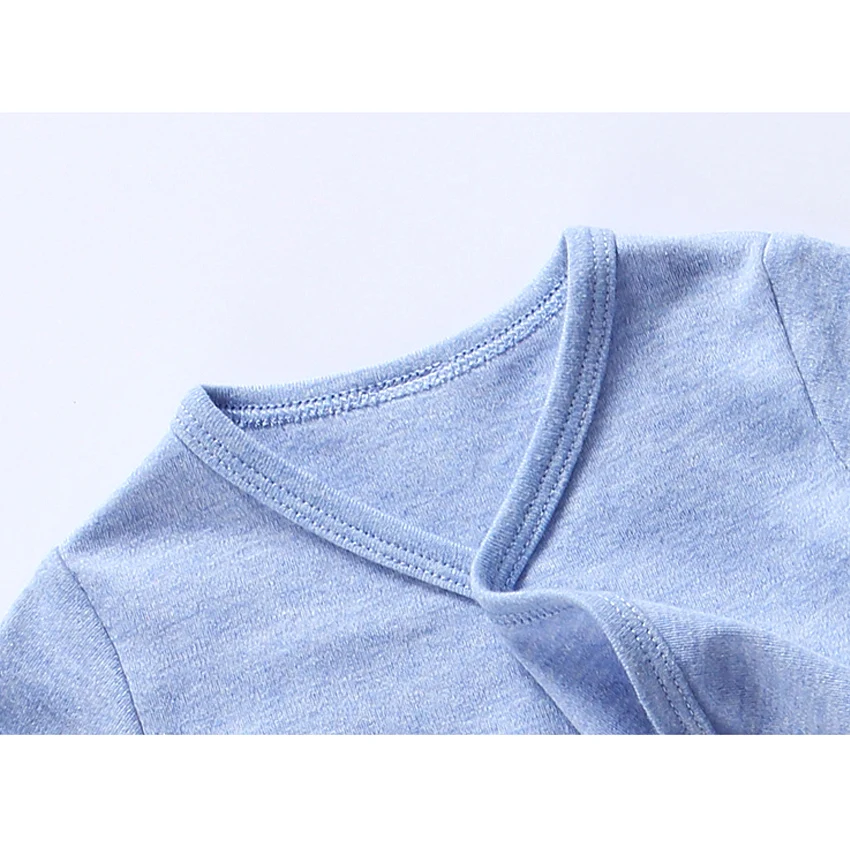 Комбинезон детский унисекс хлопок с длинным рукавом боковой застежкой | Мать и