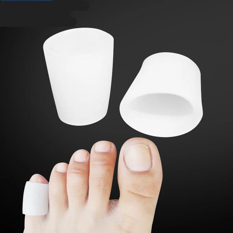 

10pcs/5 pairs Silicone gel little toe tube corns blisters Corrector pinkie protector gel bunion sleeve toe Bone Brace Support