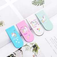 creative magnetic bookmark unicorn pattern books marker of page art series diy decoration book clip student stationery wholesale