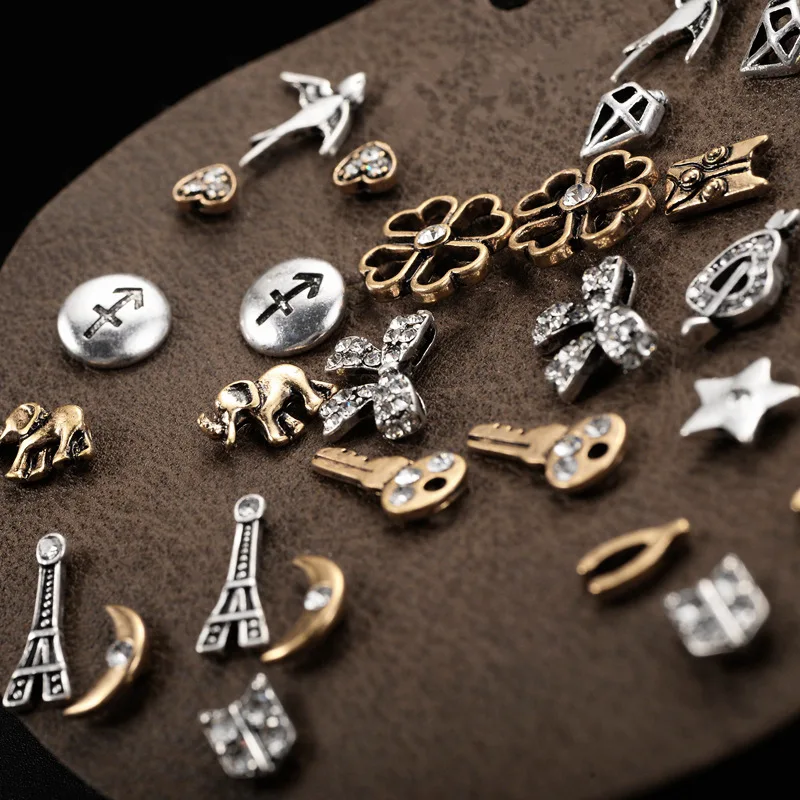 Женские винтажные серьги гвоздики в форме сердца креста животных разные стили с