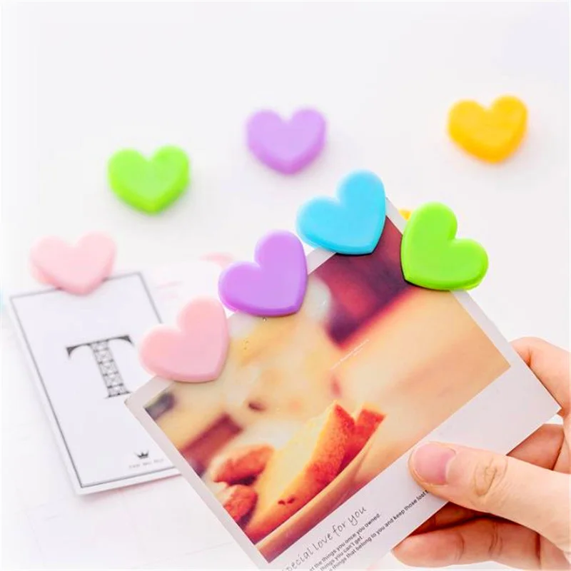 1 шт. Карамельный цвет любящее сердце зажимы украшения памятная фотография клип