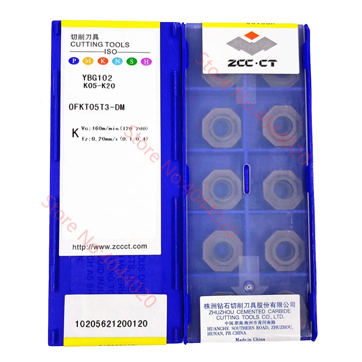 

OFKT05T3-DM YBG102 ZCC.CT carbide insert 10pcs/box