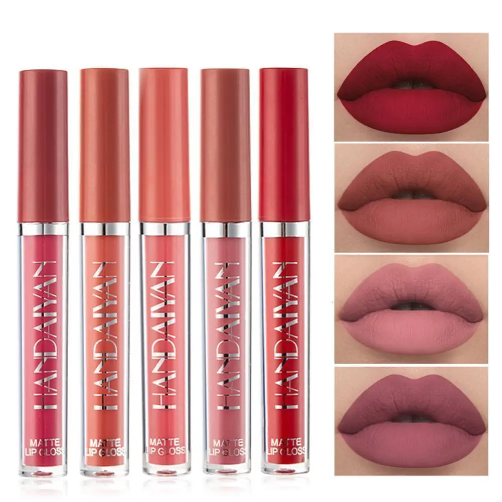 

12 Colors Matte Rose Lip Gloss Liquid Lipstick Non Stick Cup Matte Lip Gloss Lip Glaze Adds A Sensual To The Lips Cosmetic
