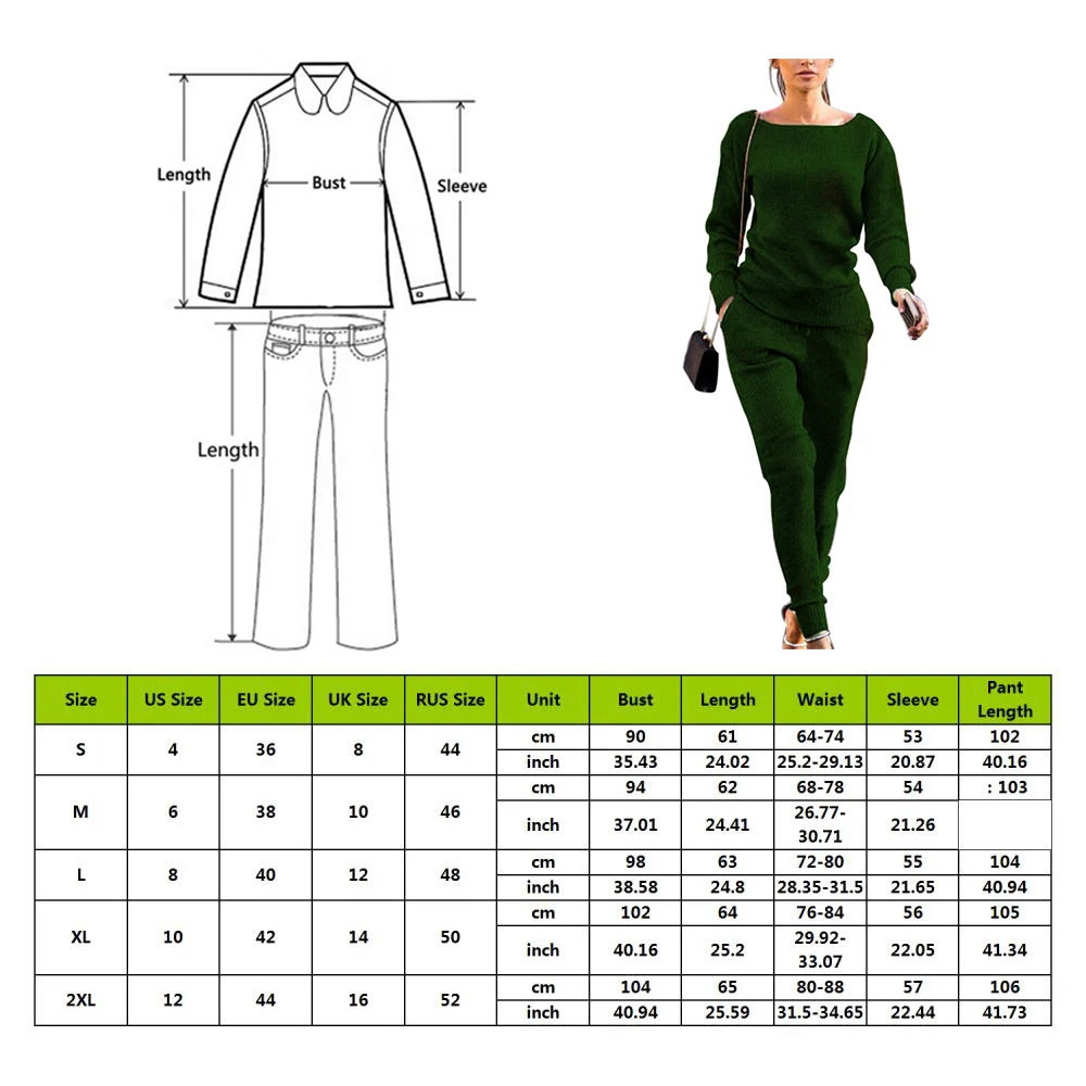 

2020 New Autumn Winter Lossky Slim Women Knitted Suit Casual Track Suits O-neck Long Sleeve Ladies Sports Suits