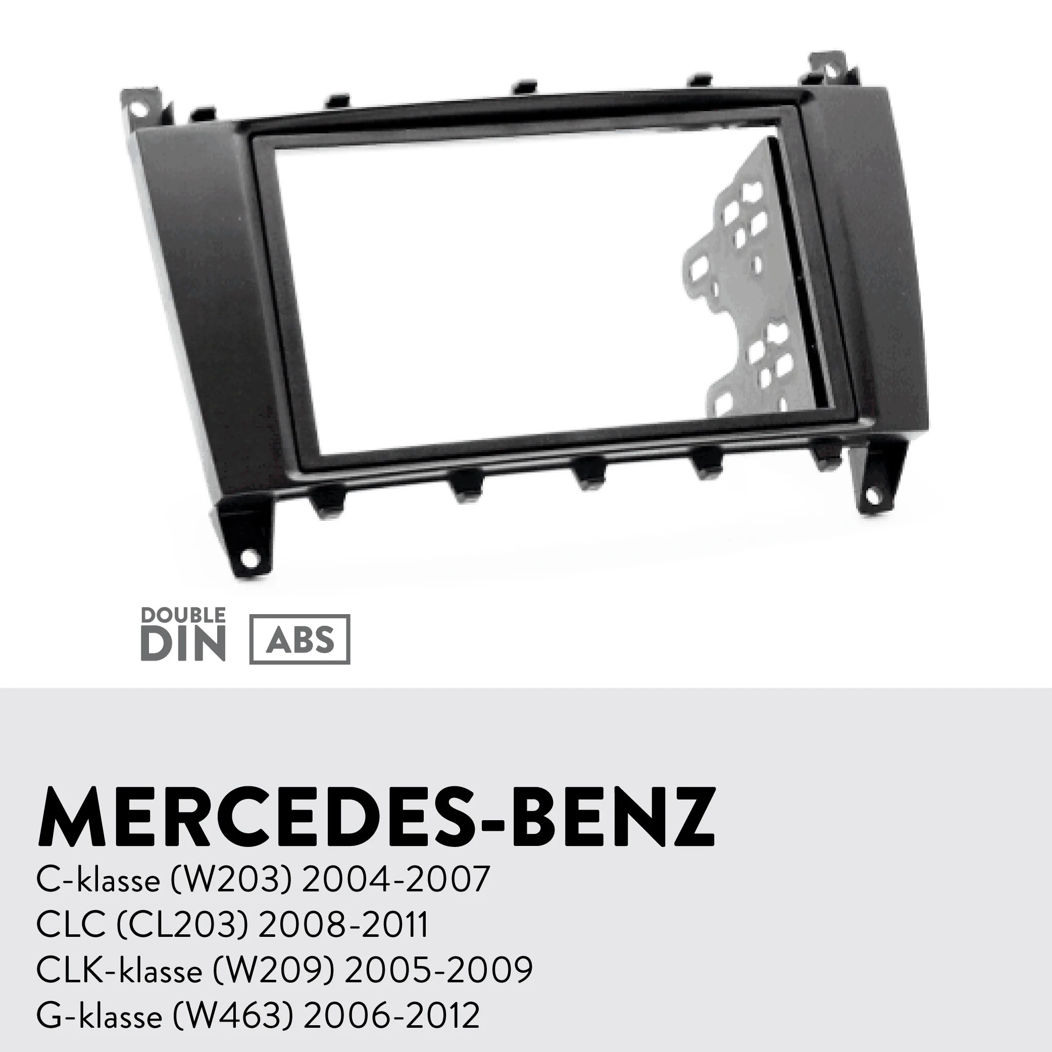 Car Fascia Radio Panel for MERCEDES BENZ C klasse (W203) 2004-2007 Dash Fitting Kit Facia Install Face Plate Adapter Cover Bezel |