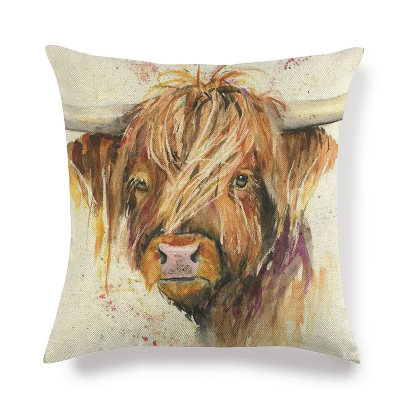 45 см * супер чистая ферма ВЕТЕР КОРОВА узор Супер мягкий пледы наволочки диванные