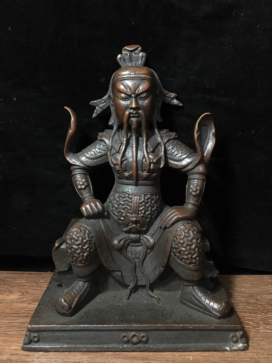 

wedding decoration China Feng Shui Seikos brass wealth auspicious Statue of Guan Guan Buddha Statue Guan Yu God of War Statue