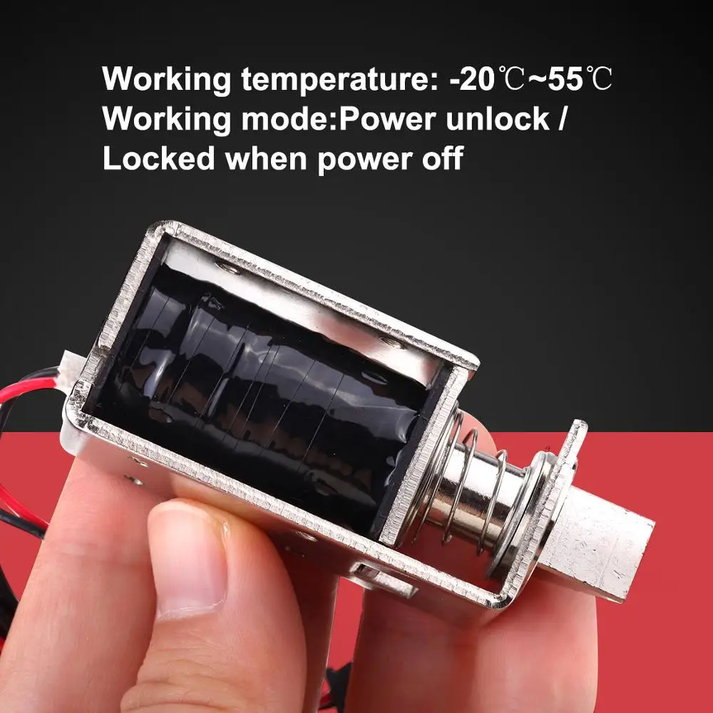 

Электронный дверной замок, Электрический электромагнитный замок в сборе для дверного шкафа, электрический замок 55*26*20 мм, 2 шт., 12 В, 2 А