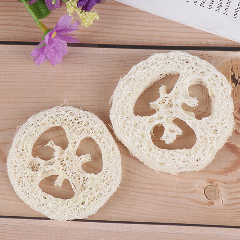 

2Pcs Natural Loofah Soap Holder Dish Bathroom Storage Support Plate Stand