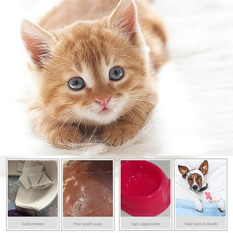 2 in 1 Pet Bowl Set Double Bowls Stainless Steel Non-Slip Dog Cat Bowl Pet Water Food Feeder Pet Feeding Supplies For Cats Dog