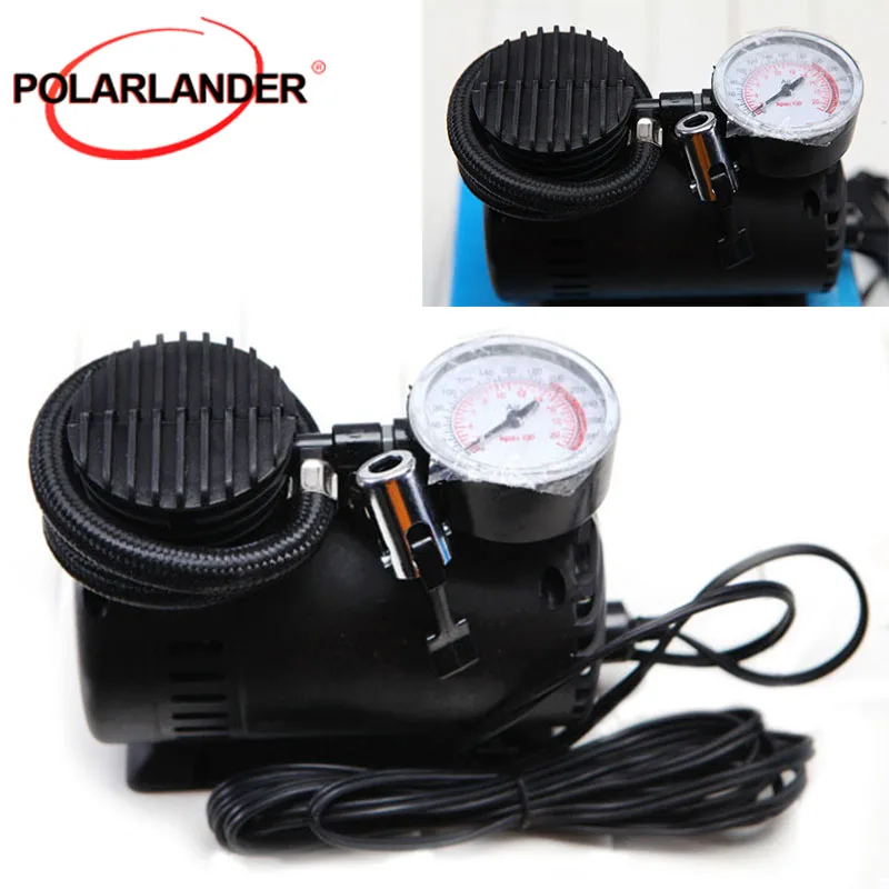 Автомобильный воздушный компрессор с 3 пневматическими насадками 12 В 300 PSI