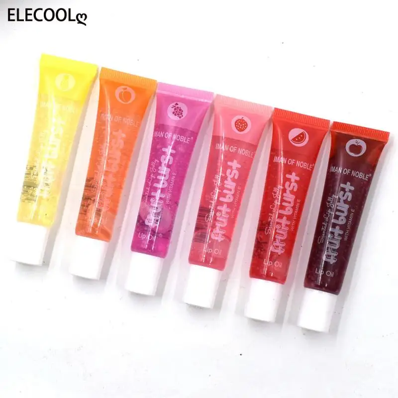 

ELECOOL 1PC Fruit Burst Lip Oil Scented Lip Gloss Plumping Lip Gloss Scented Lip Jelly Big Lip Gloss Moisturizer Shiny Lip Oil