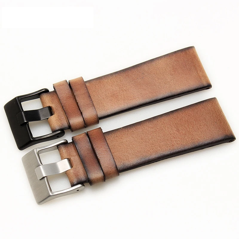 High Quality Genuine Retro genuine Leather watchband for diesel DZ4343 DZ4323 DZ7406 watch strap vintage leather 22mm 24mm 26mm