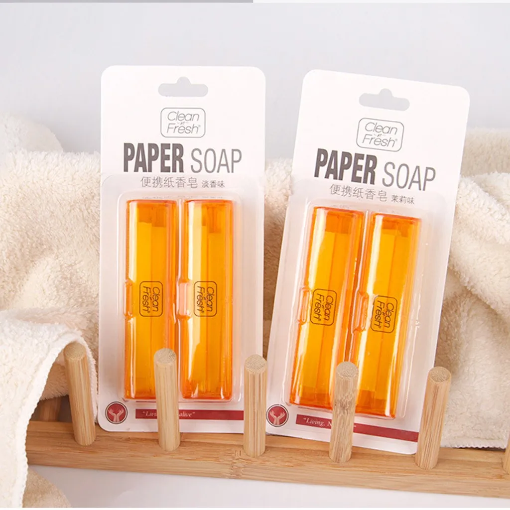 2 шт. портативные одноразовые антибактериальные таблетки для мыла мытья рук