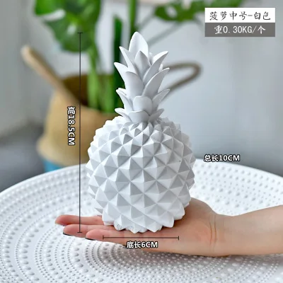 Creative resin pineapple decoration big piggy bank for kids digital coin counting Money Boxes | Дом и сад