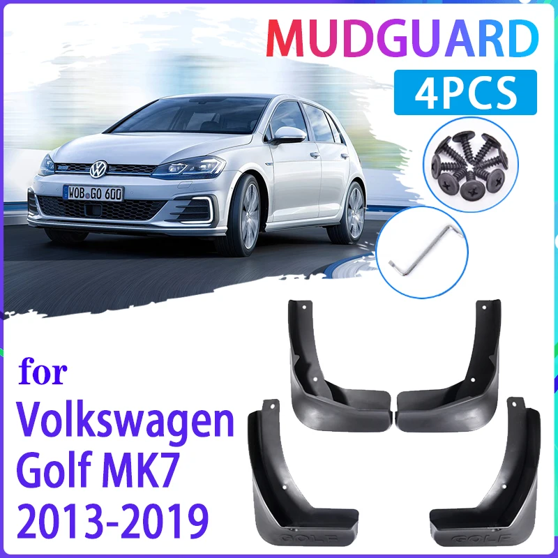

4 PCS Car Mud Flaps for Volkswagen VW Golf 7 Mk7 2013~2019 Mudguard Splash Guards Fender Mudflaps Auto Accessories