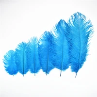 lake blue ostrich feathers for crafts 15 70cm6 28 ostrich feather decor plumas carnaval plume decoration wedding clothes plume