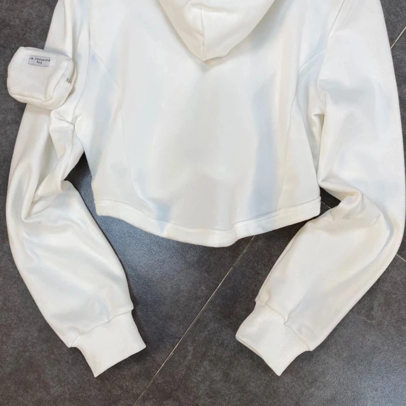 

2021 Spring New Arrivals Solid Color Long Sleeve Hooded Sweatshirt Cardigan Casual Pants Two Piece Set Female Autumn Outerwear