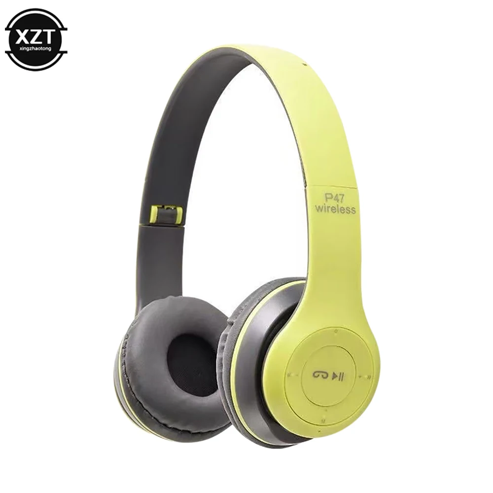 Head-mounted Wireless 5.0 Bluetooth Earphone with Memory TF Card Audifono FM Headset for iPhone Samsung Huawei Xiaomi Headphone |