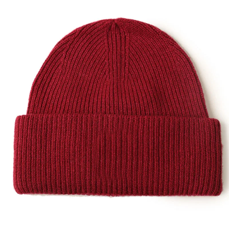 CAVME10 Wine red1 CAVME, шерстяные шапки бини, шапки, унисекс, Повседневные шапки, одноцветные, для женщин, мужчин, зимние шапки для девушек, 99% Натуральная шерсть - Цвет: CAVME10 Wine red1