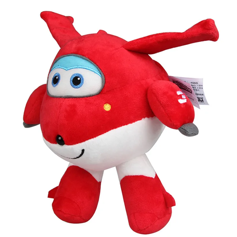 30cm Cute Super Wings Jett Airplane Robot Stuffed Plush Toys Soft Doll Gift For Children | Игрушки и хобби