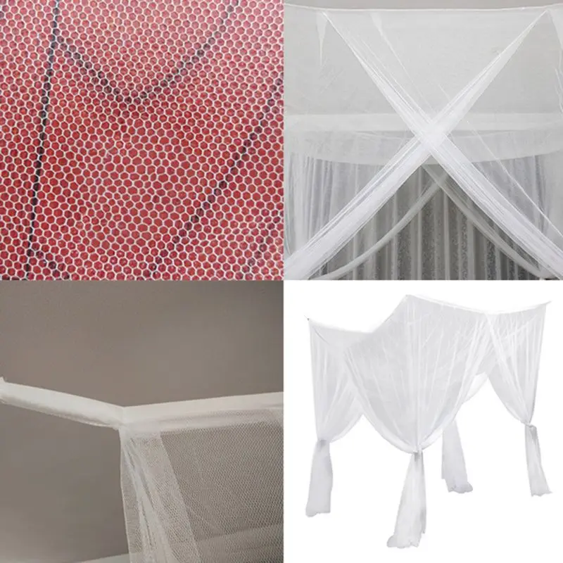 

2020 Simple square mosquito net with doors open on all sides Summer anti-mosquito breathable lady sleeping mosquito net