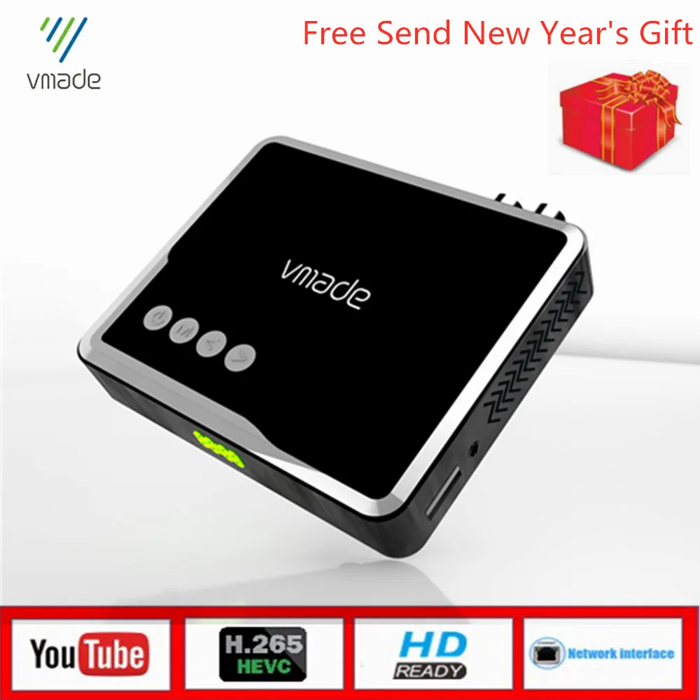Полностью 1080P цифровой наземный ТВ приемник DVB T2 H.265/HEVC встроенный RJ45 сетевой