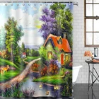 Занавеска для душа с рисунком мандалы, водонепроницаемый s-образный слон в богемном стиле, для ванной комнаты, занавеска для ванны