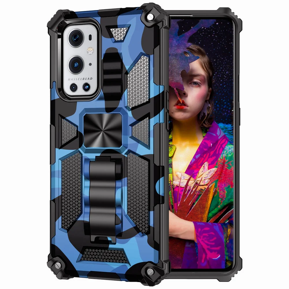 

Phone Capa for Oneplus N200 5G Case for Oneplus 9 Pro N10 N200 5G N100 Case Camouflage Magnetic Car Holder Armor Back Cover