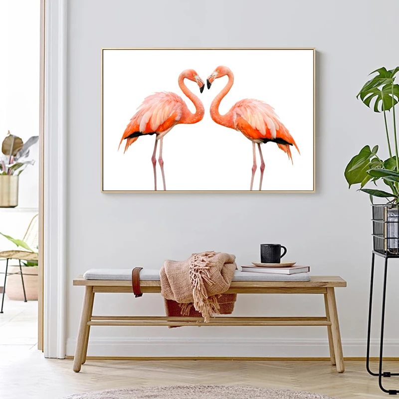 RELIABLI искусство Фламинго животных фотографии для дома холст картины Wall ART Для