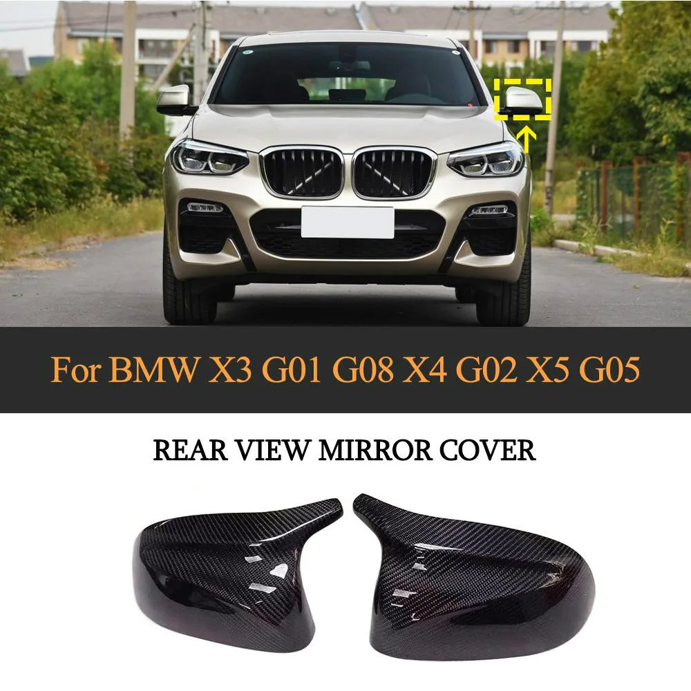 М Стиль углеродного волокна зеркало заднего вида крышка для BMW X3 X4 X5 X6 G01 G02 G05