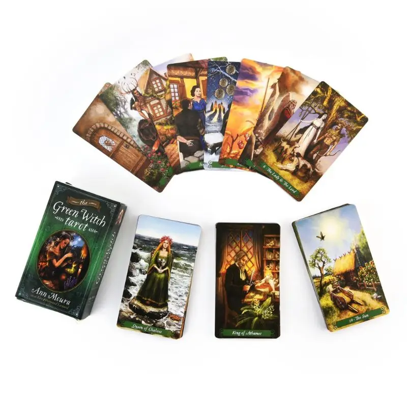 78pcs The Green Witch Tarots Cards Deck Party Board Game Oracle Playing Card E56D | Спорт и развлечения