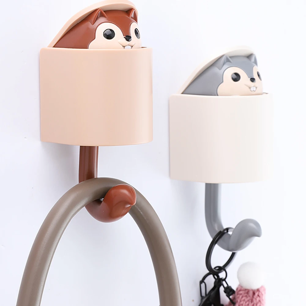 Креативный крючок в виде белки настенный держатель для ключей настенная