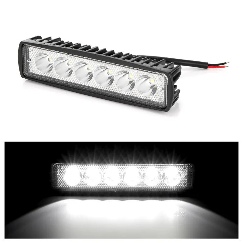 6x1 9x1 дюйм 18 Вт 12 В LED дальнего света Противотуманные фары внедорожный