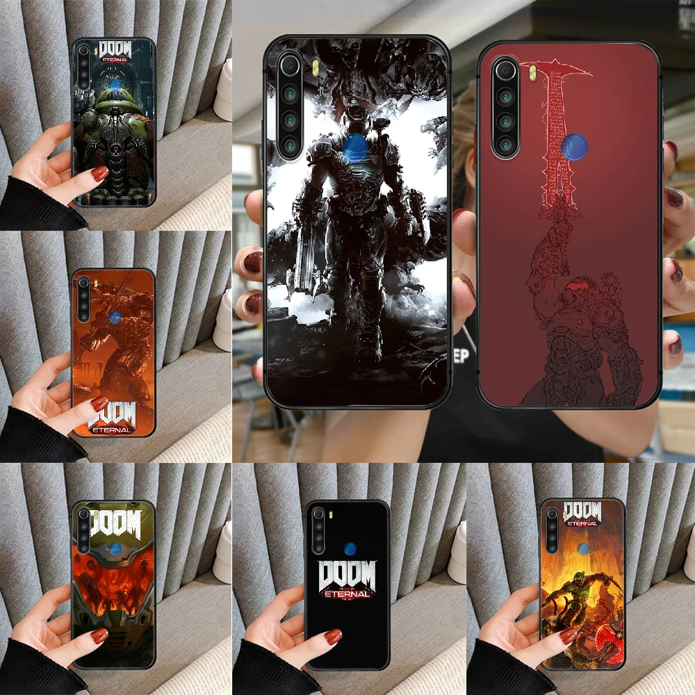 Чехол для телефона Game Doom XIAOMI Redmi Note 3 4 4X 5 6 7 8 9 Pro T S max черный силиконовый чехол