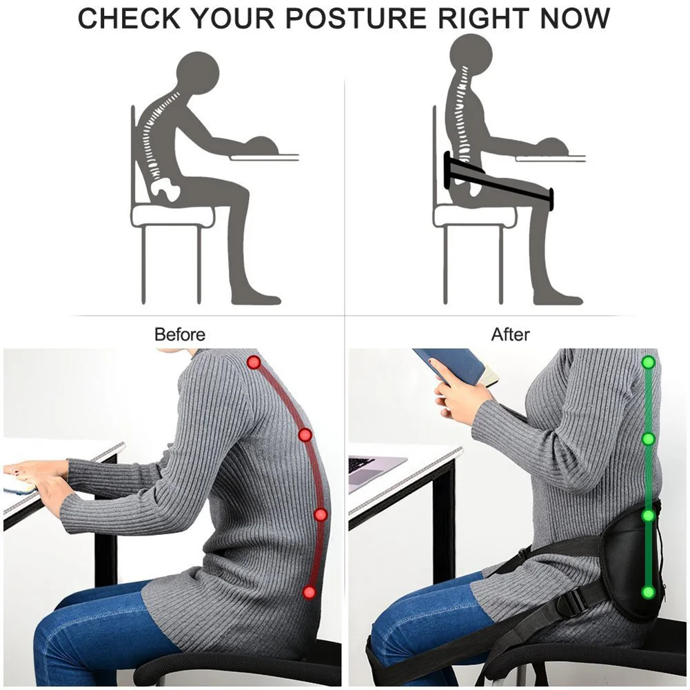 

Seating Adjustable Posture Corrector Waist Protectors for Back Shoulder Lumbar M2