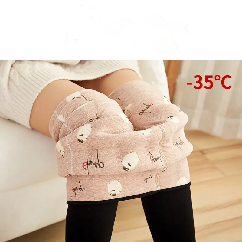 

New Leggings Autumn Winter Plus Velvet Leggings Women Thick Fleece Wool Black Thermal Pants Plus Size Women Winter Warm Trousers
