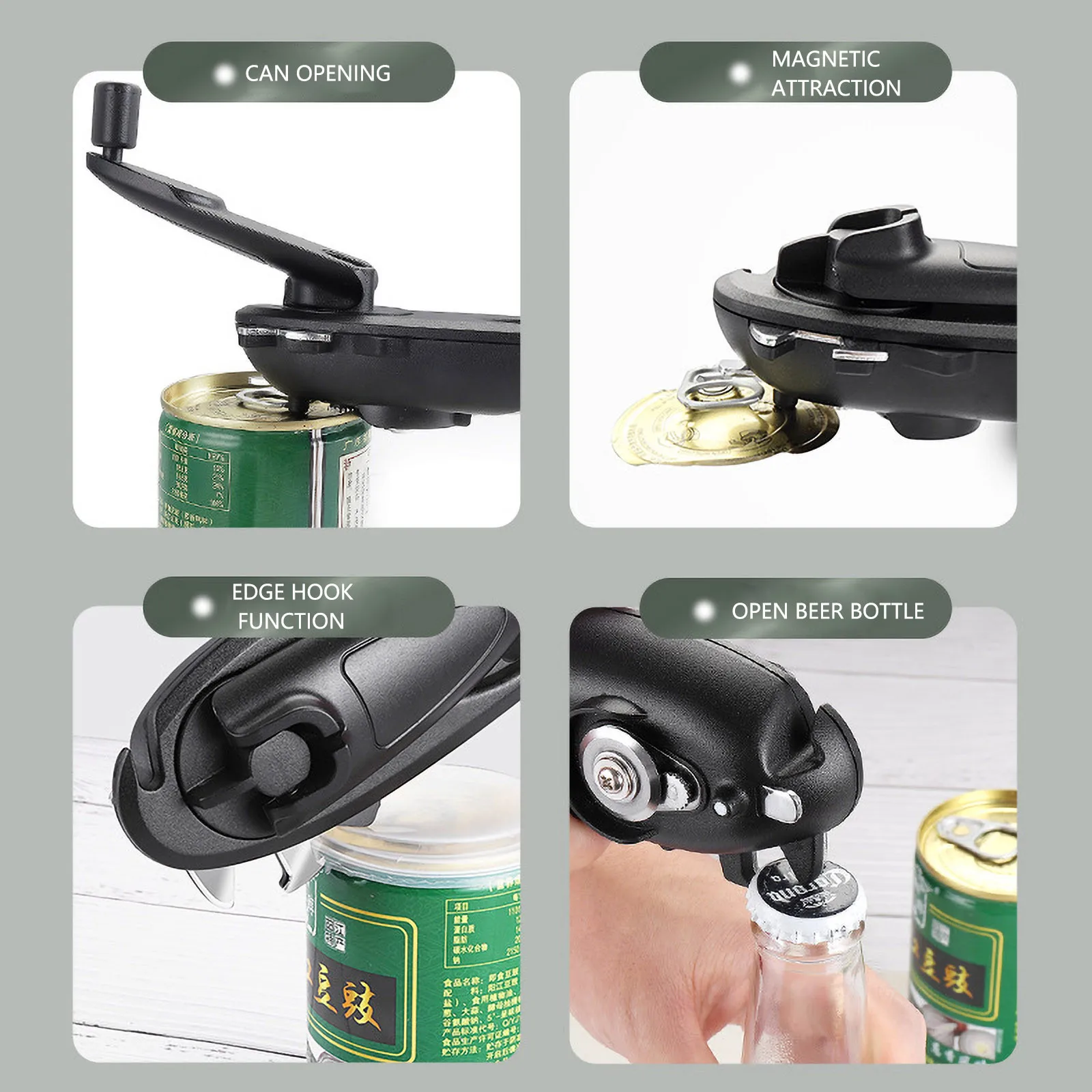 

Electric Can Opener Can Open All Standard Size Practical Restaurant Party Home Can Opener Non Sharp Cans Automatic Restaurant