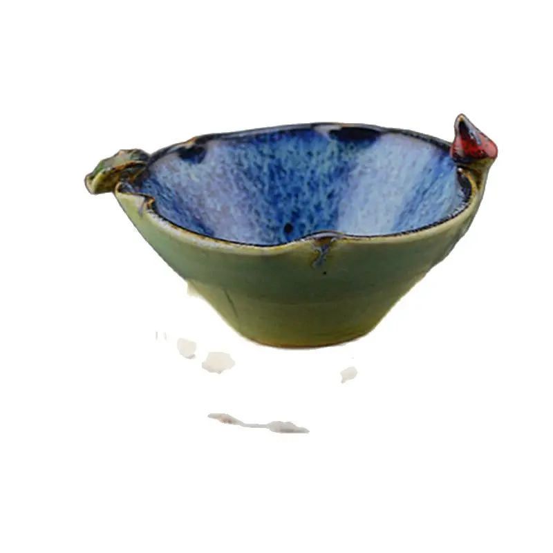 

Знаменитый глазурь Qianlong, цвет маленький Лотос, чаша, домашний декор, античное фарфоровое украшение