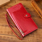 Чехол-книжка для смартфонов Xiaomi Mi, Poco серий, кожаный, 4 цвета