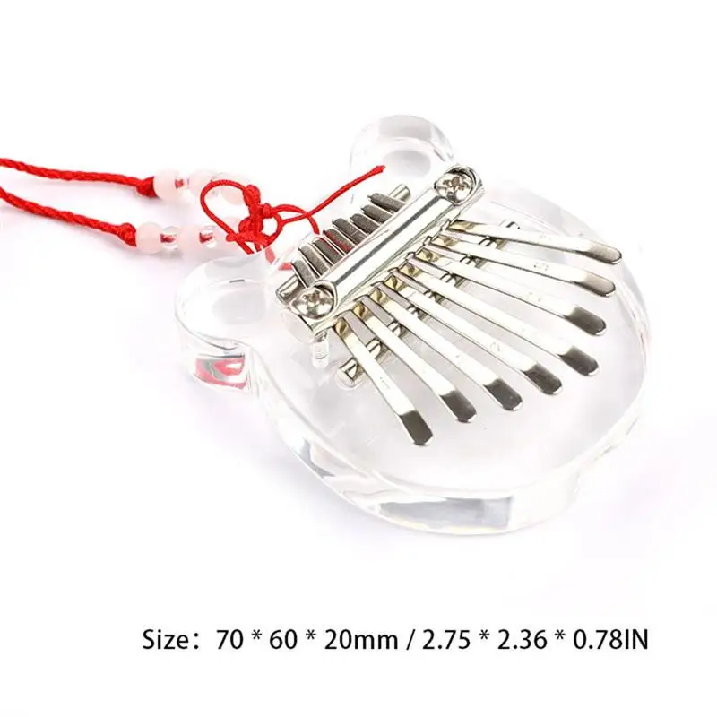 Миниатюрное пианино Kalimba для большого пальца 8 клавиш Пальчиковое пальцев