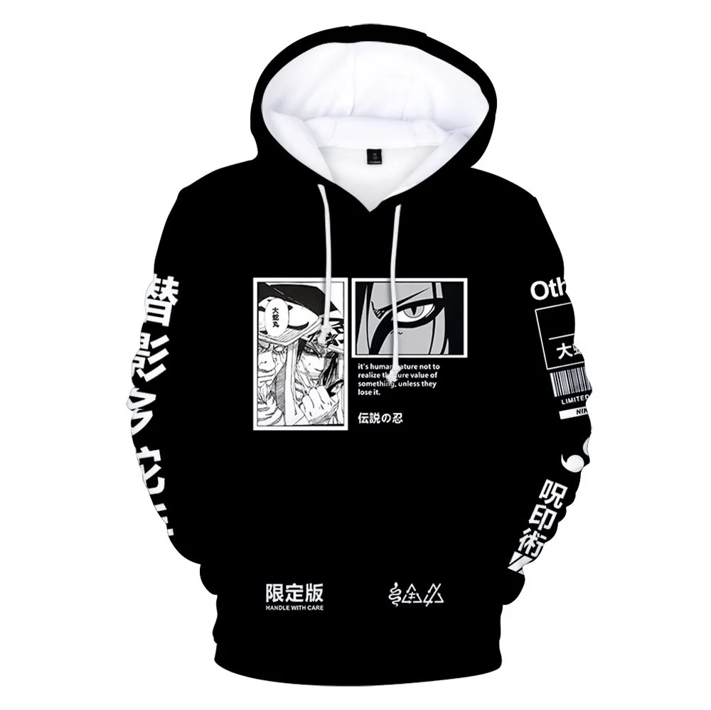 

Uchiha Sasuke Hoodies Anime Akatsuki Sweatshirt Harajuku Cartoon Ninja Hatake Kakashi Hoodie Men Women Kids Adult Hoodies Tops