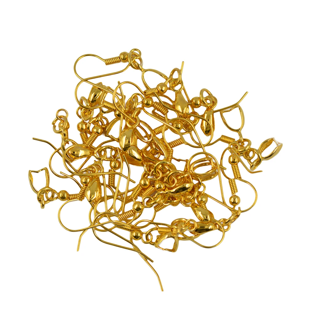 

20 Brass French Ear Wire Pinch Bail Hook Earring Jewelry DIY Making Finding6