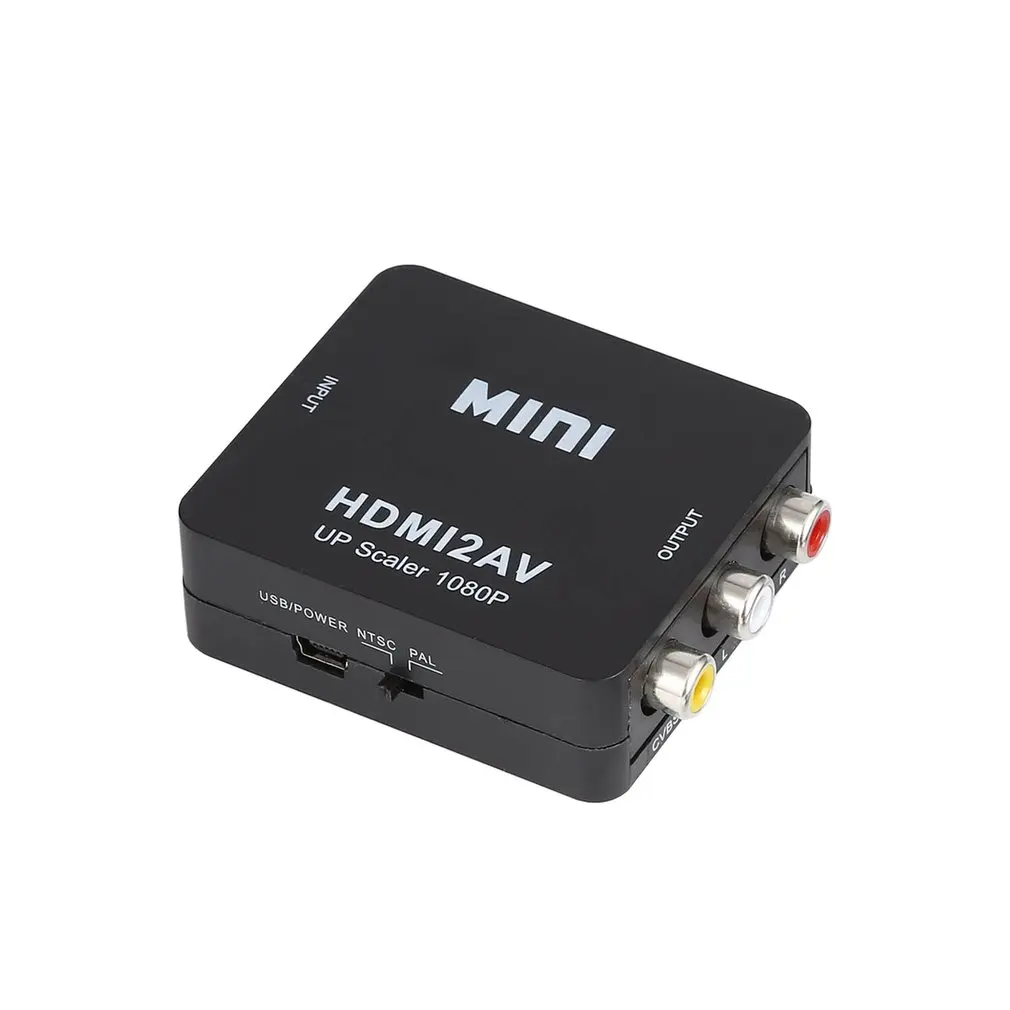 Цифровой hdmi-rca композитный видео аудио AV CVBS адаптер конвертер 720 p/1080 p мини HDMI